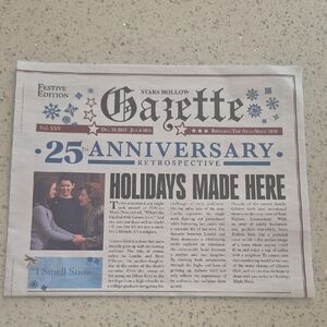 Stars Hollow Gazette Newspaper Gilmore Girls